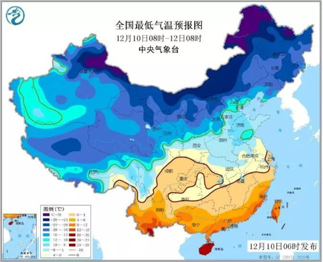 2018年12月份全國(guó)天氣情況